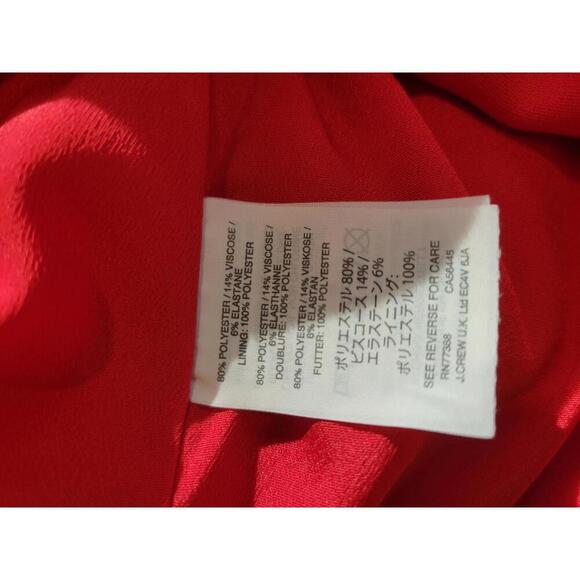 J Crew size 0 red knee length dress - Picture 4 of 5